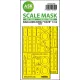 Art Scale Kit B5N2 Kate closed canopy - one-sided express mask for Infinity - zárt kabintetőhöz – pontos illeszkedésű egyoldalas kabinmaszk