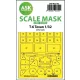 Art Scale Kit T-6 Texan one-sided express fit mask for Kitty Hawk - pontos illeszkedésű egyoldalas kabinmaszk