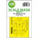 Art Scale Kit Fw 190A-4 one-sided express fit mask for Zoukei-Mura - pontos illeszkedésű egyoldalas kabinmaszk