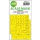 Art Scale Kit A-20G RAAF Havoc one-sided express fit mask for HK Models - pontos illeszkedésű egyoldalas kabinmaszk