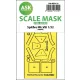 Art Scale Kit Spitfire Mk.VIII one-sided express fit mask for Tamiya - pontos illeszkedésű egyoldalas kabinmaszk
