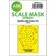 Art Scale Kit Spitfire Mk.XVIe one-sided express fit mask for Tamiya - pontos illeszkedésű egyoldalas kabinmaszk