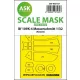 Art Scale Kit Bf 109K-4 one-sided express fit mask for Kotare - pontos illeszkedésű egyoldalas kabinmaszk
