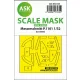 Art Scale Kit Messerschmitt P.1101  one-sided express fit mask for Das Werk - pontos illeszkedésű egyoldalas kabinmaszk