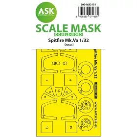   Art Scale Kit Spitfire Mk.Va double-sided express fit and self adhesive mask for Kotare - pontos illeszkedésű, öntapadó kétoldalas kabinmaszk