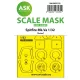 Art Scale Kit Spitfire Mk.Va one-sided express fit and self adhesive mask for Kotare - pontos illeszkedésű, öntapadó egyoldalas kabinmaszk
