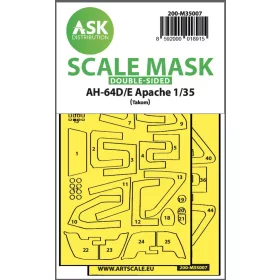   Art Scale Kit AH-64D/E double-sided fit express mask for Takom - pontos illeszkedésű kétoldalas kabinmaszk