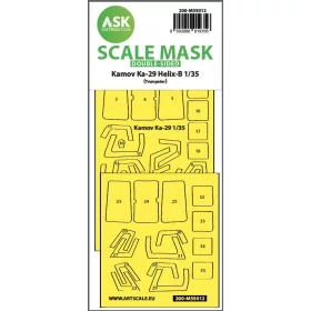   Art Scale Kit Kamov Ka-29 Helix-B double-sided painting mask for Trumpeter - kétoldalas kabinmaszk