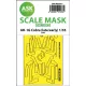 Art Scale Kit AH-1G Cobra (early/late) one-sided express fit painting mask for ICM - pontos illeszkedésű egyoldalas kabinmaszk