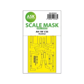   Art Scale Kit AH-1W one-sided express fit painting mask for Academy - pontos illeszkedésű egyoldalas kabinmaszk