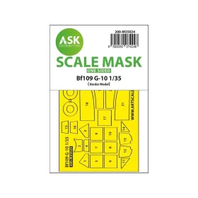   Art Scale Kit Messerschmitt Bf 109G-10 one-sided painting mask for Border Model - egyoldalas kabinmaszk