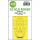 Art Scale Kit A6M2 Zero one-sided painting mask for Border Model - egyoldalas kabinmaszk