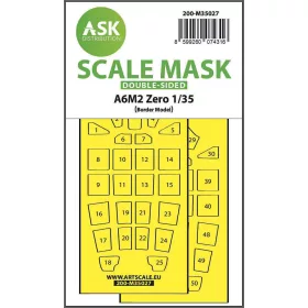   Art Scale Kit A6M2 Zero double-sided painting mask for Border Model - kétoldalas kabinmaszk