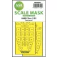 Art Scale Kit A6M2 Zero double-sided painting mask for Border Model - kétoldalas kabinmaszk