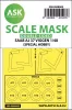 Art Scale Kit SAAB AJ 37 Viggen double-sided painting mask for Special Hobby - kétoldalas kabinmaszk