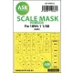 Art Scale Kit Focke Wulf Fw 189 one-sided painting mask for Great Wall Hobby - egyoldalas kabinmaszk