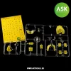 Art Scale Kit Focke Wulf Fw 189 one-sided painting mask for Great Wall Hobby - egyoldalas kabinmaszk