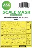 Art Scale Kit Bristol Blenheim Mk.I double-sided painting mask for Airfix - kétoldalas kabinmaszk