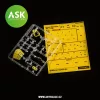 Art Scale Kit Bristol Blenheim Mk.I double-sided painting mask for Airfix - kétoldalas kabinmaszk