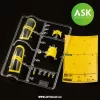 Art Scale Kit Yak-130 Mitten double-sided painting mask for Zvezda - kétoldalas kabinmaszk