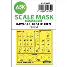   Art Scale Kit Kawasaki Ki-61-ID Hien double-sided painting mask for Tamiya - kétoldalas kabinmaszk