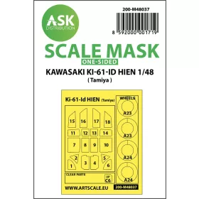   Art Scale Kit Kawasaki Ki-61-ID Hien one-sided painting mask for Tamiya - egyoldalas kabinmaszk