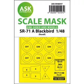   Art Scale Kit SR-71 A Blackbird one-sided mask for Revell - egyoldalas kabinmaszk