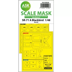   Art Scale Kit SR-71 A Blackbird double-sided incl red lines mask for Revell - kétoldalas kabinmaszk