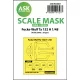 Art Scale Kit Focke-Wulf Ta 152 H one-sided express mask for Hobby2000 / Dragon - pontos illeszkedésű egyoldalas kabinmaszk