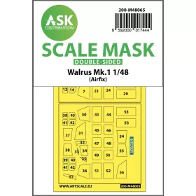   Art Scale Kit Walrus Mk.1 double-sided mask for Airfix - kétoldalas kabinmaszk