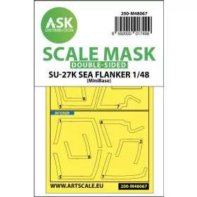   Art Scale Kit Su-27K Sea Flanker double-sided express mask for Minibase - pontos illeszkedésű kétoldalas kabinmaszk