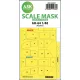 Art Scale Kit AH-64 double-sided mask for Academy - kétoldalas kabinmaszk