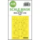 Art Scale Kit MiG-25 PD one-sided mask self-adhesive pre-cutted for ICM - öntapadó, előre kivágott egyoldalas kabinmaszk