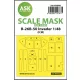 Art Scale Kit B-26B-50 Invader one-sided mask self-adhesive pre-cutted for ICM - öntapadó, előre kivágott egyoldalas kabinmaszk
