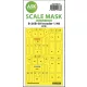 Art Scale Kit B-26B-50 Invader double-sided mask self-adhesive pre-cutted for ICM - öntapadó, előre kivágott kétoldalas kabinmaszk