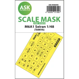   Art Scale Kit M6A1 Seiran one-sided mask self-adhesive pre-cutted for Tamiya - öntapadó, előre kivágott egyoldalas kabinmaszk
