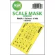 Art Scale Kit M6A1 Seiran one-sided mask self-adhesive pre-cutted for Tamiya - öntapadó, előre kivágott egyoldalas kabinmaszk