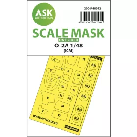   Art Scale Kit O-2A one-sided mask self-adhesive pre-cutted for ICM - öntapadó, előre kivágott egyoldalas kabinmaszk
