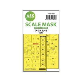   Art Scale Kit O-2A double-sided mask self-adhesive, pre-cutted for ICM - öntapadó, előre kivágott kétoldalas kabinmaszk