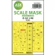 Art Scale Kit SAAB SK60 one-sided mask self-adhesive, pre-cutted for Pilot Replicas - öntapadó, előre kivágott egyoldalas kabinmaszk