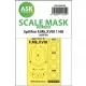 Art Scale Kit Spitfire F.Mk.XVIII one-sided mask self-adhesive, pre-cutted for Airfix - öntapadó, előre kivágott egyoldalas kabinmaszk