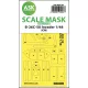 Art Scale Kit B-26C-50 Invader one-sided mask self-adhesive pre-cutted for ICM - öntapadó, előre kivágott egyoldalas kabinmaszk