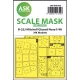 Art Scale Kit B-25J Mitchell one-sided mask self-adhesive pre-cutted for HK Models - öntapadó, előre kivágott egyoldalas kabinmaszk