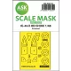 Art Scale Kit Ki-44-II HEI SHOKI – pontos illeszkedésű, öntapadó, előre kivágott egyoldalas kabinmaszk