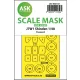 Art Scale Kit J7W1 Shinden – pontos illeszkedésű, öntapadó, előre kivágott egyoldalas kabinmaszk