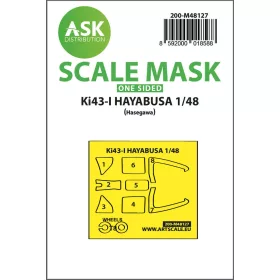   Art Scale Kit Ki-43-I Hayabusa – pontos illeszkedésű, öntapadó, előre kivágott egyoldalas kabinmaszk