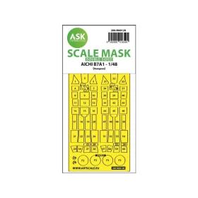   Art Scale Kit AICHI B7A1 double-sided express mask for Hasegawa - pontos illeszkedésű kétoldalas kabinmaszk
