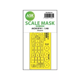   Art Scale Kit AICHI B7A1 one-sided express mask for Hasegawa - pontos illeszkedésű egyoldalas kabinmaszk