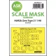 Art Scale Kit A6M2b Zero Type 21 one-sided express mask for Academy - pontos illeszkedésű egyoldalas kabinmaszk