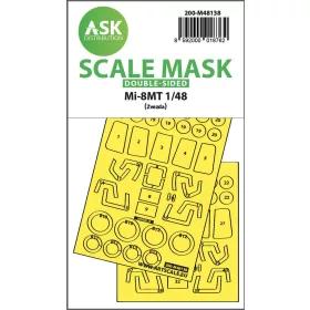  Art Scale Kit Mil Mi-8MT one-sided express fit mask for Zvezda - pontos illeszkedésű egyoldalas kabinmaszk